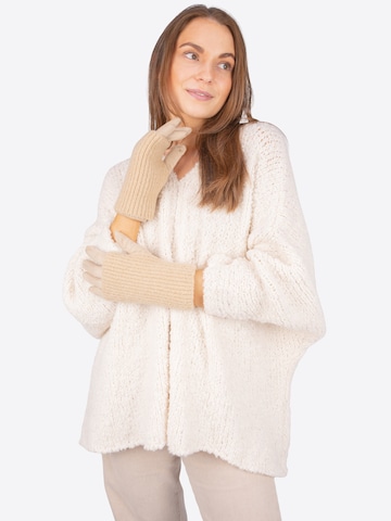 Seasons of April Fingerhandschuhe 'Lumi' in Beige: Vorderseite