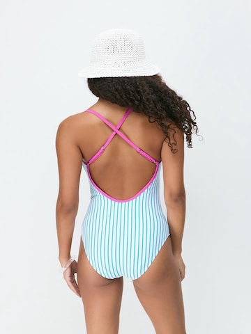 C&City Bralette Swimsuit in Blue