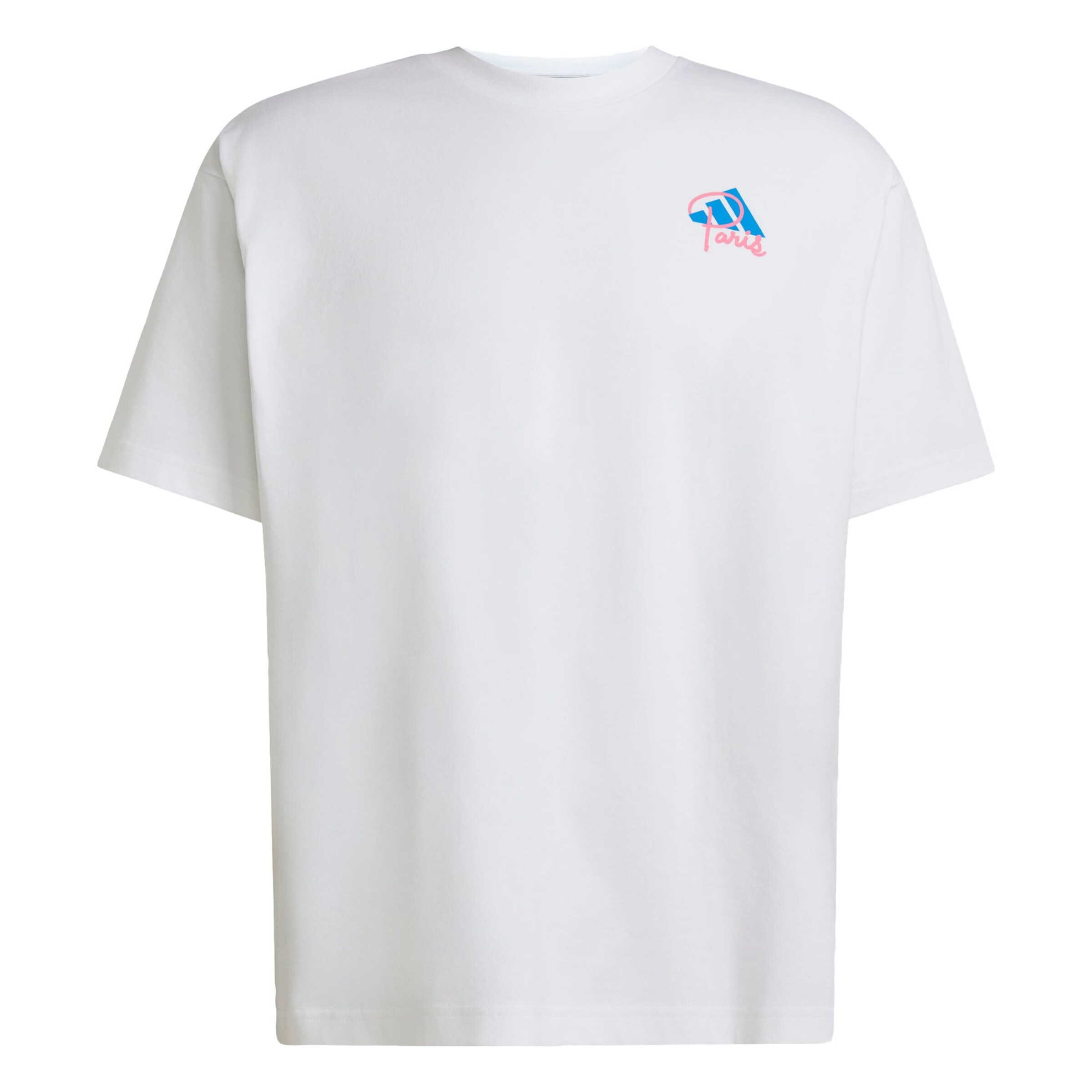 ADIDAS PERFORMANCE - Camisa funcionais 'Running Paris' em branco: frente