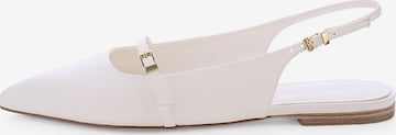 Ballerines à lanières 'Greta' Kennel & Schmenger en blanc : devant