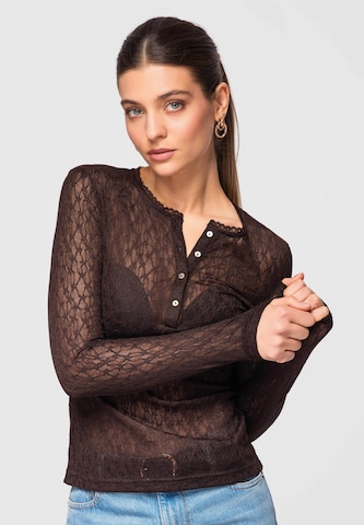 Ombre Blouse 'OW-TS-E0013' in Bruin