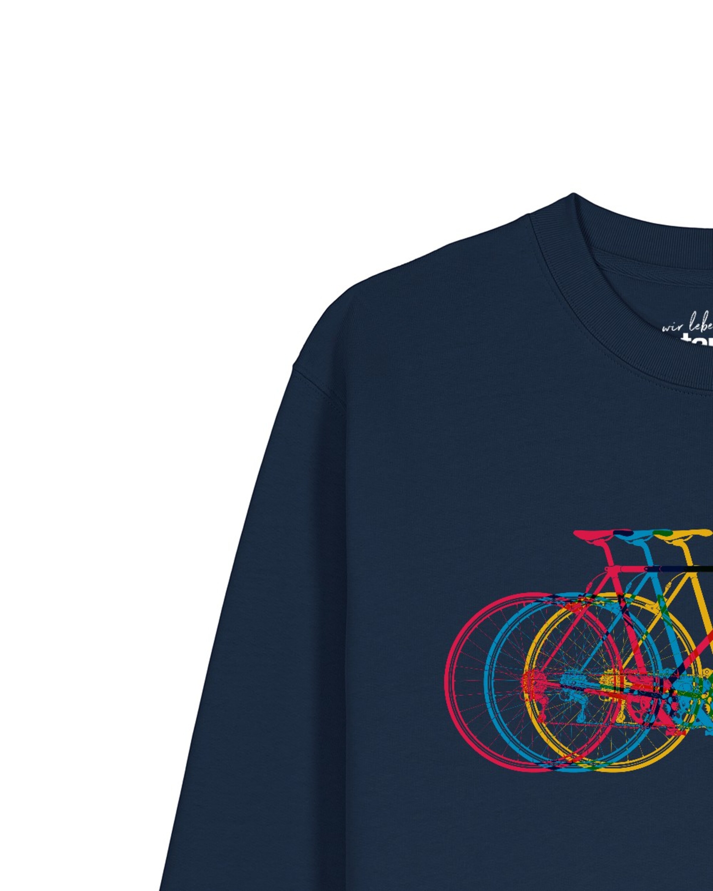 Sweat-shirt 'Fahrräder' Watapparel en bleu