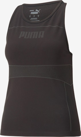 PUMA Sportovní top – černá: přední strana