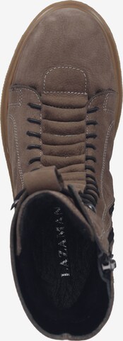 LAZAMANI Lace-Up Ankle Boots in Brown