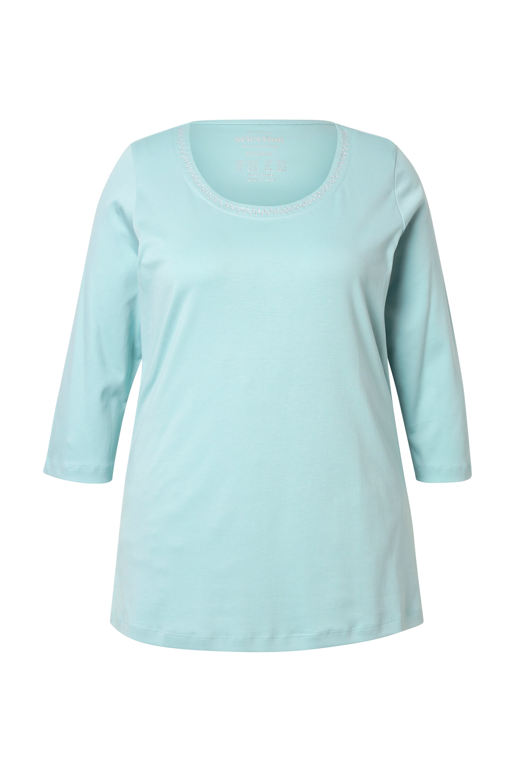 Ulla Popken Shirt in Blauw: voorkant