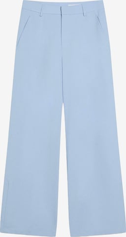 Bershka Wide Leg Laskoshousut värissä sininen: etupuoli