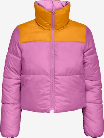 Only Petite Winter Jacket 'RICKY' in Pink: front
