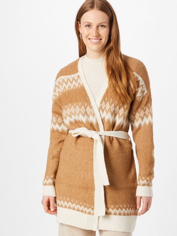 ONLY Knit Cardigan 'Marjana' in Brown: front