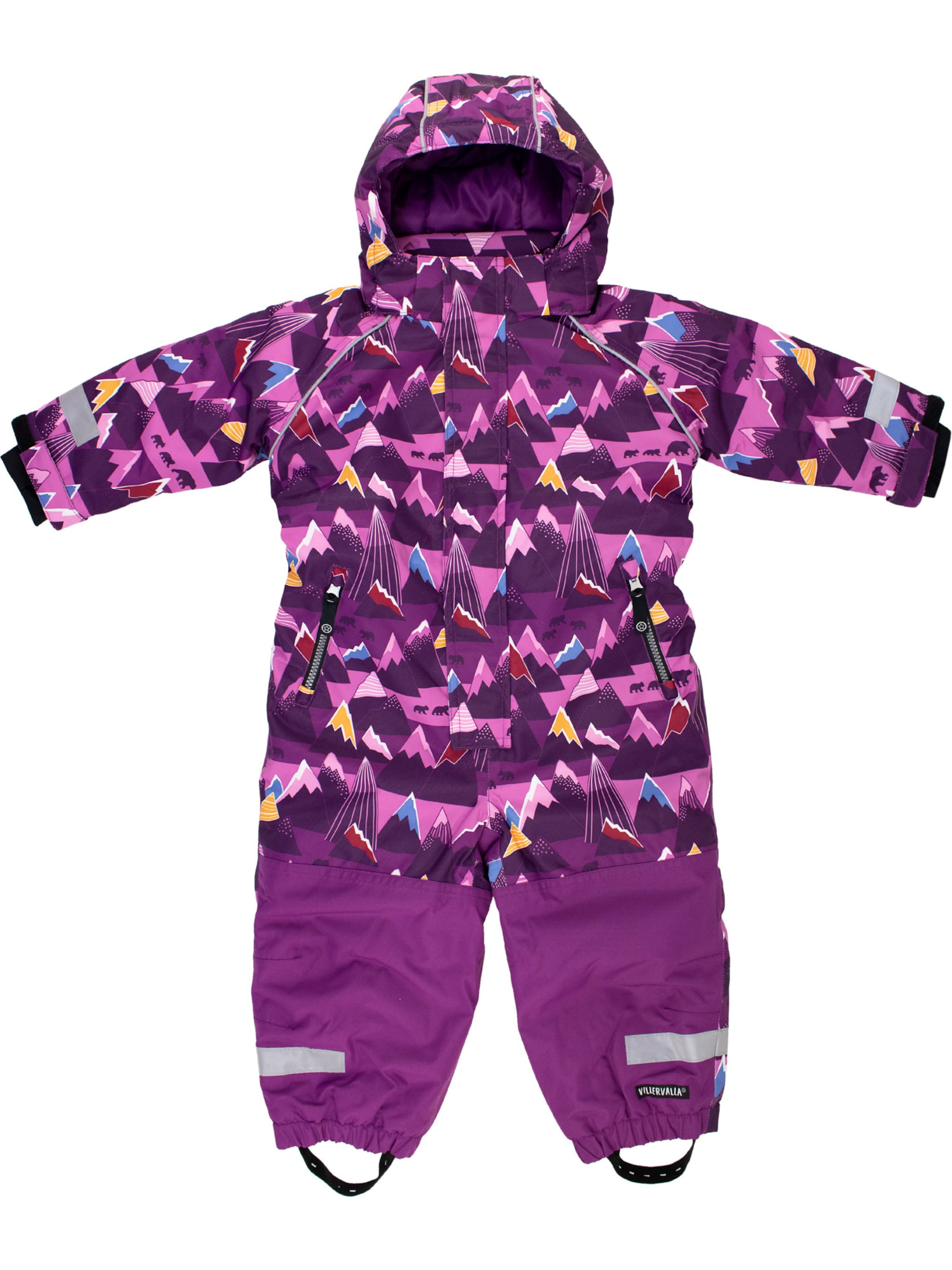 Villervalla Overall ' Mountain ' in Lila: Vorderseite