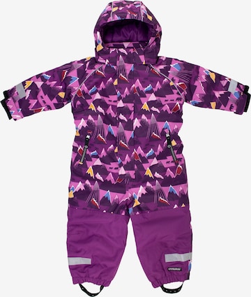 Villervalla Overall ' Mountain ' in Lila: Vorderseite