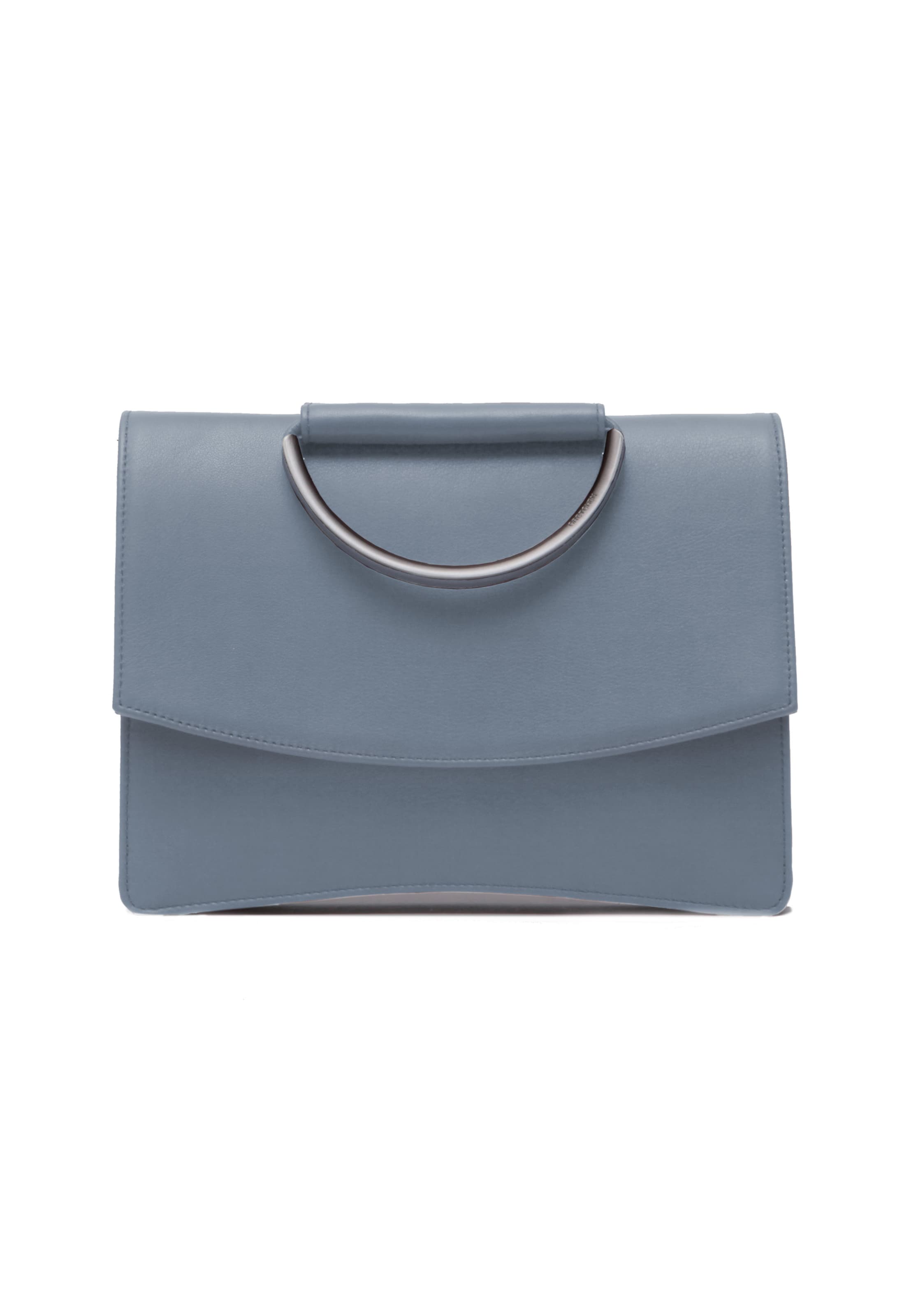 Gretchen Clutch 'Oyster' in Blau: Vorderseite