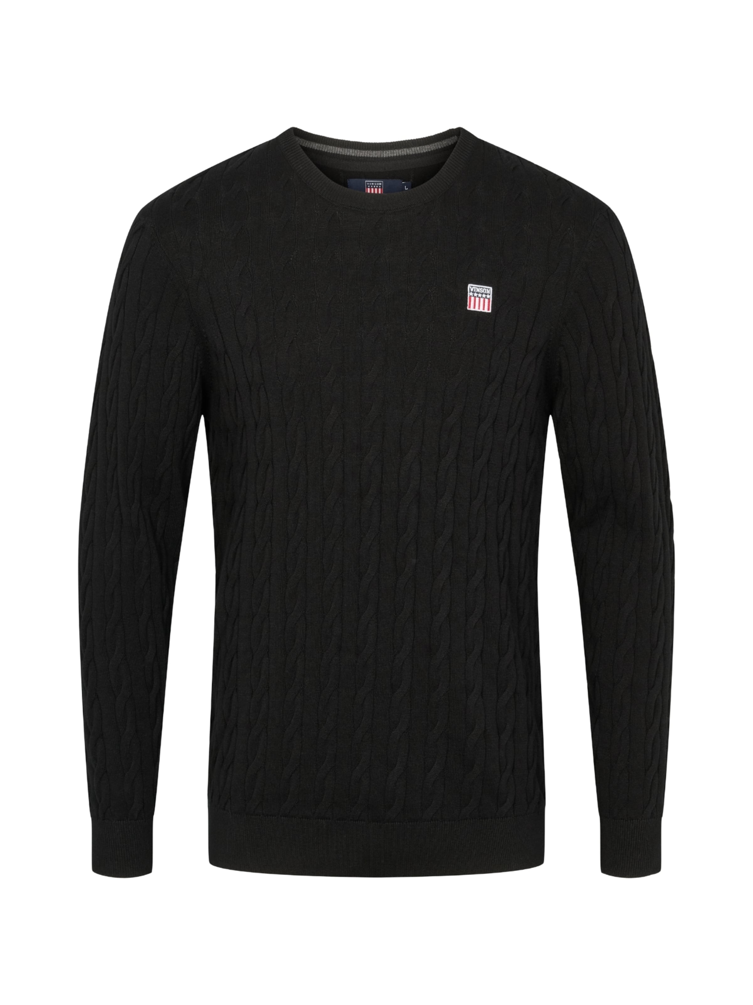 VINSON - Pullover 'Grant' em preto: frente