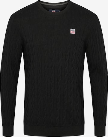 VINSON Neulepaita 'Grant' värissä musta: etupuoli