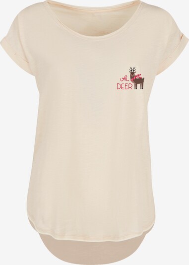 F4NT4STIC Shirt 'Christmas Deer' in sand / mischfarben, Produktansicht