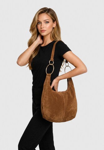 HARPA Handbag 'ISLA' in Brown: front