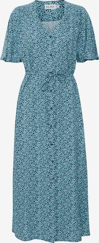 ICHI Платье-рубашка 'VERA' в Синий: спереди