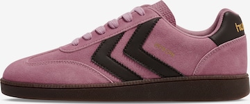 Baskets basses Hummel en violet : devant