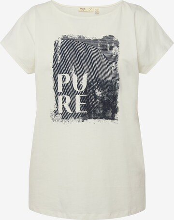 T-shirt Ulla Popken en blanc : devant