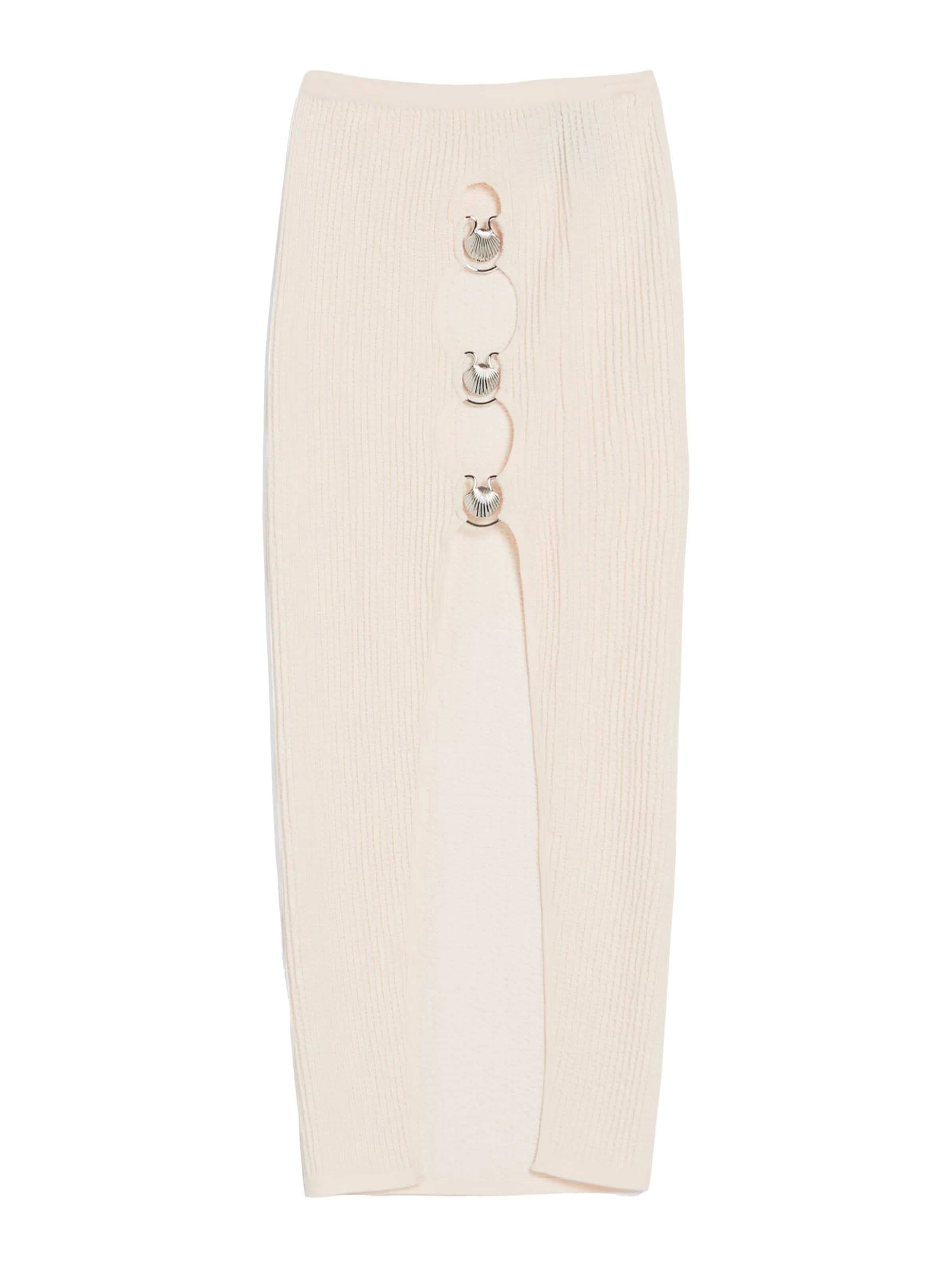 Bershka Пола в бежово: отпред