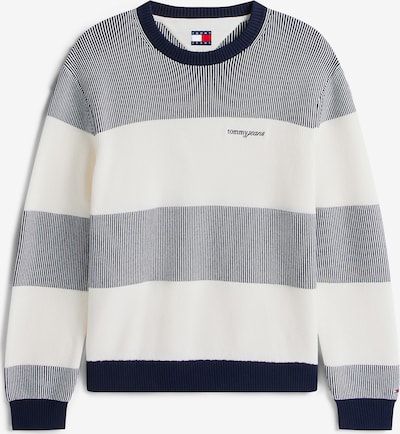 Megztinis iš Tommy Jeans, spalva – tamsiai mėlyna / balta, Prekių apžvalga