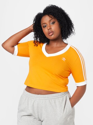 ADIDAS ORIGINALS Shirt in Orange: front