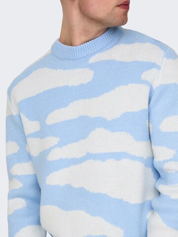 Only & Sons Sweater 'ONSCLARK' in Blue