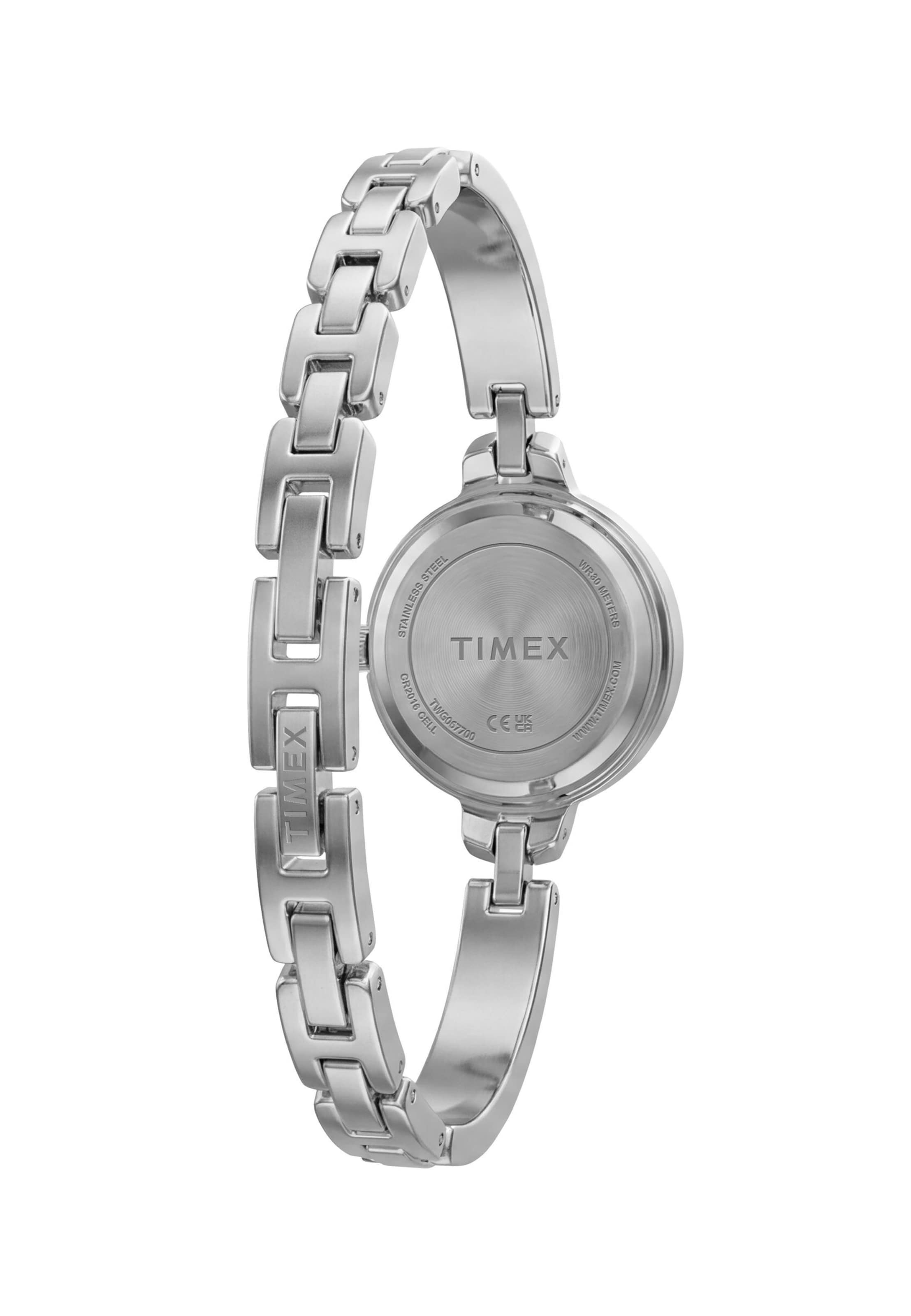 Montre à affichage analogique TIMEX en argent