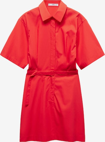 MANGO Košeľové šaty 'CIRILIA' - Červená: predná strana