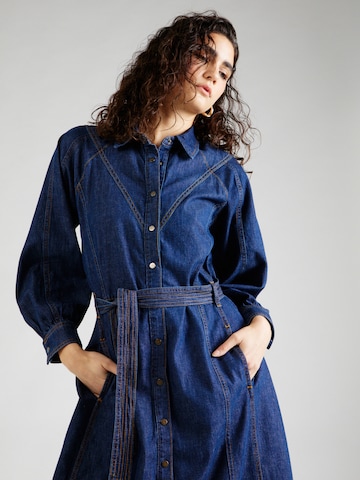 Summum Shirt Dress in Blue