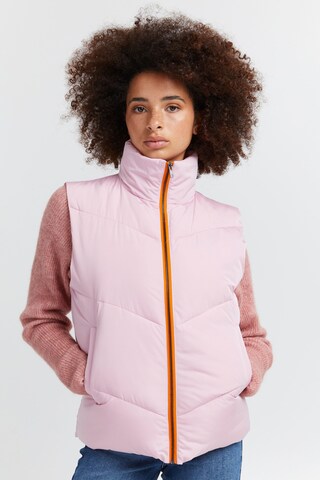 Gilet 'FRIZTA' di ICHI in rosa: frontale