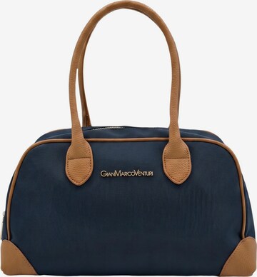 Borsa a spalla di GianMarco Venturi in blu: frontale