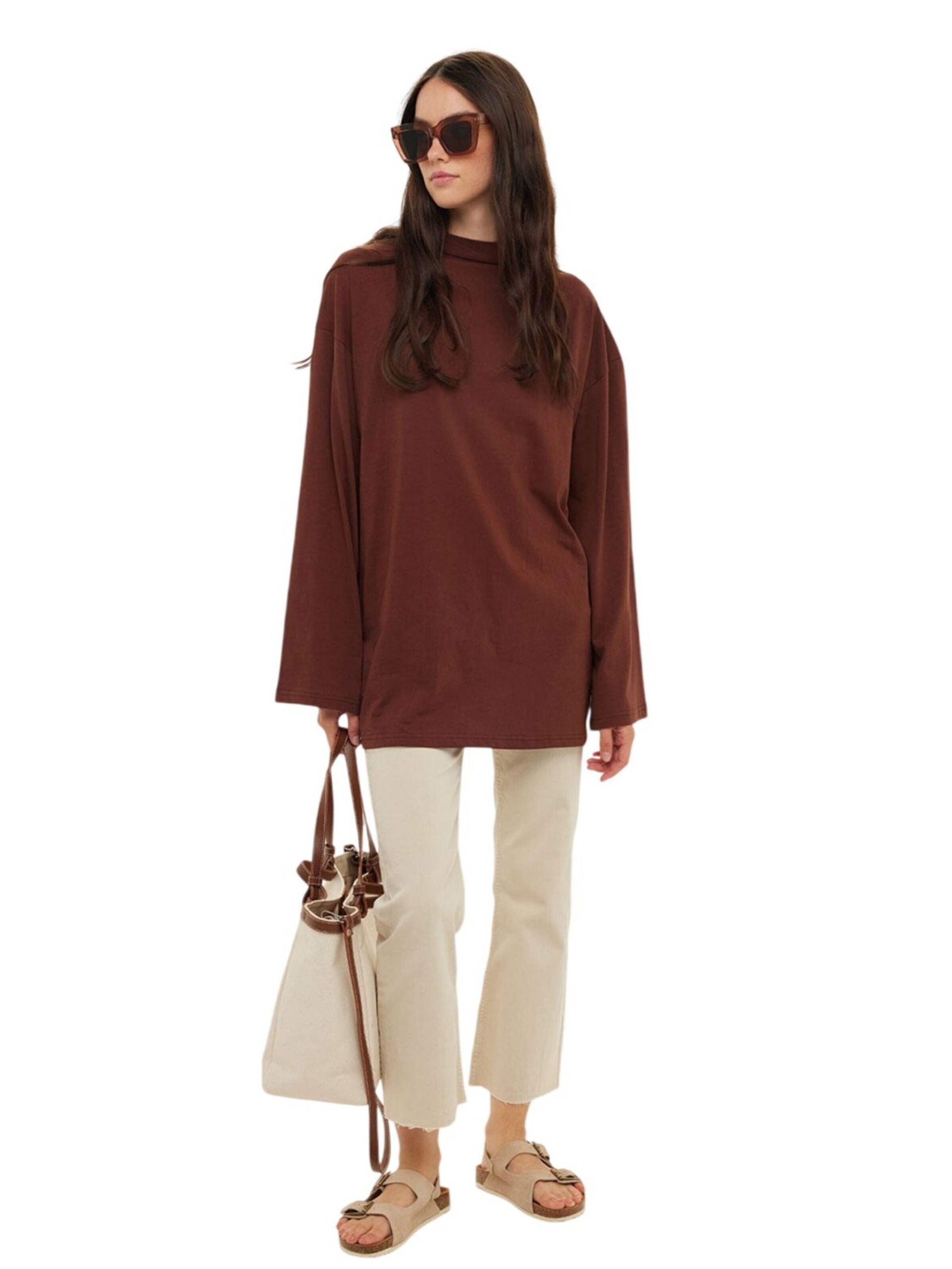 MANUKA Shirt 'Manuka' in Brown: front