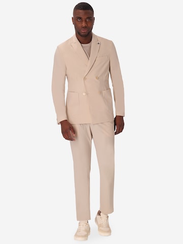 Distretto12 Slim fit Colbert in Beige