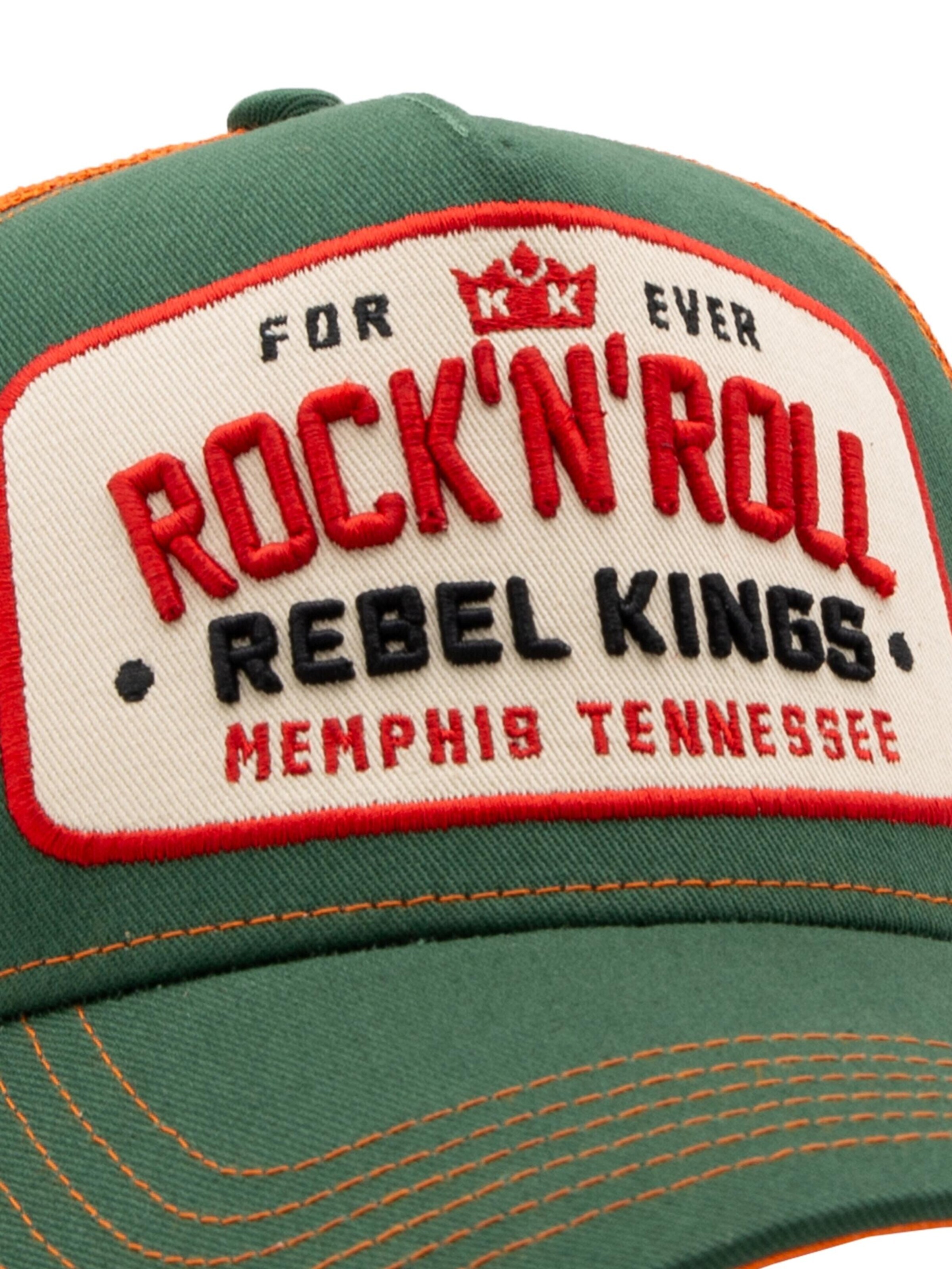 King Kerosin Cap 'Forever Rock'n'Roll' in Green