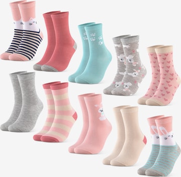 Occulto Socks 'Fantasia' in Pink: front