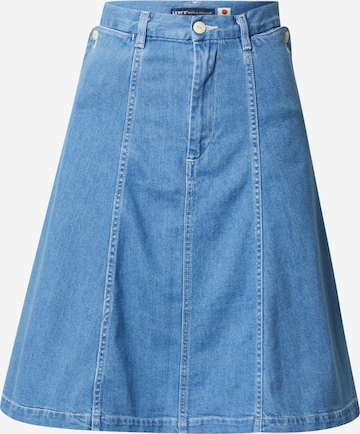 Levi's Made & Crafted Skirt 'LMC PETAL SKIRT LIGHT INDIGO - FLAT FINISH' in Blue: front