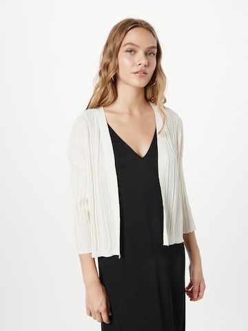 TAIFUN Gebreid vest in Beige: voorkant