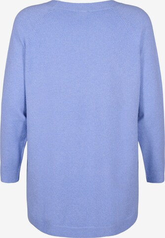 Zizzi Pullover 'SUNNY' in Blau