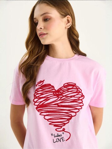 Bianco Lucci T-Shirt in Pink