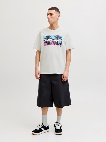 Maglietta 'JJINDIANA' di JACK & JONES in grigio