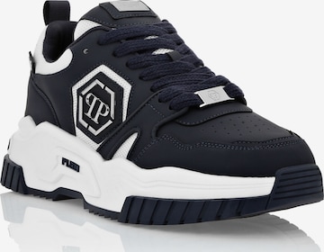 Baskets basses 'Hexagon' Philipp Plein en bleu : devant