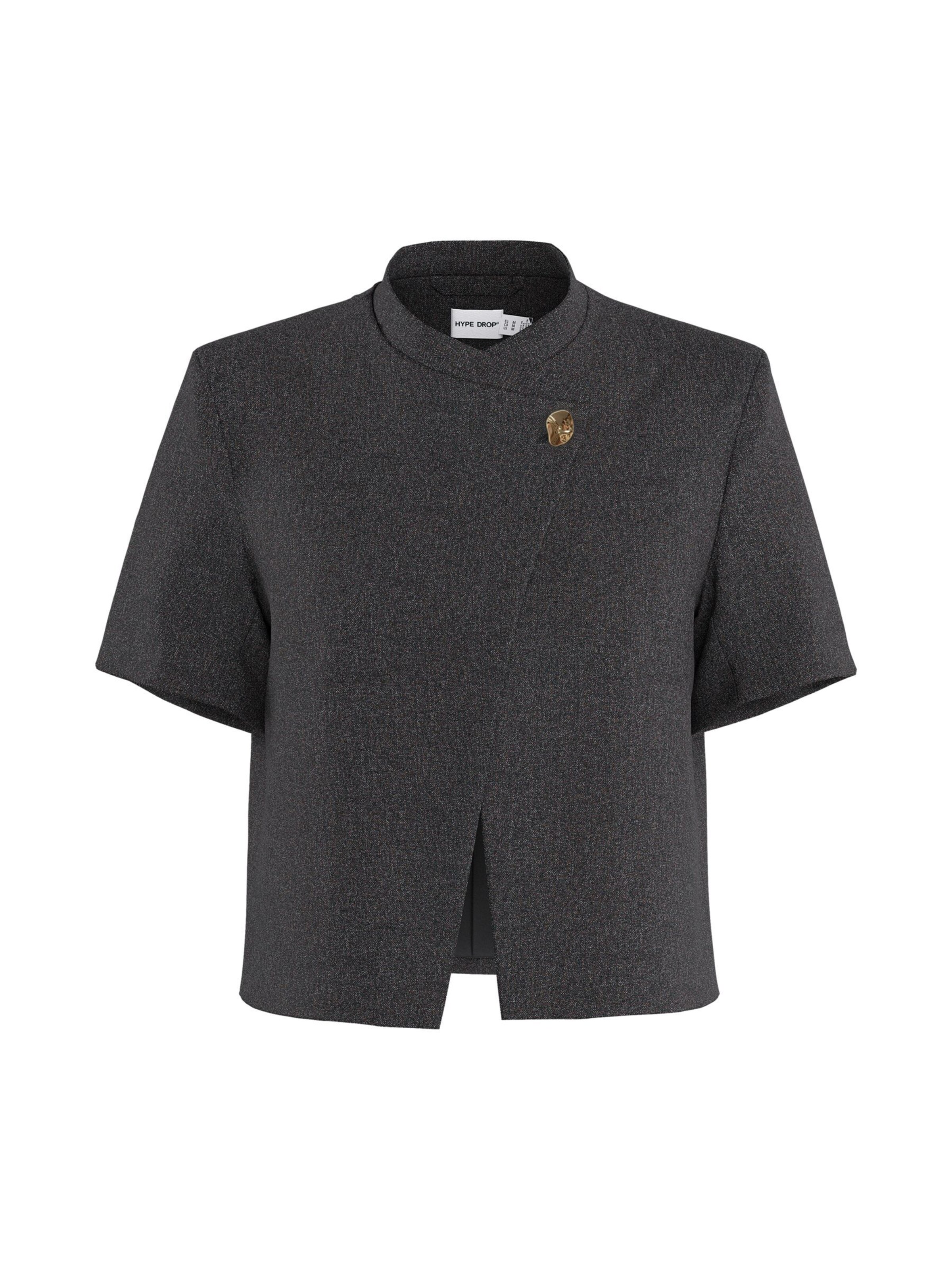 HYPEDROP - Blazer en negro: frente
