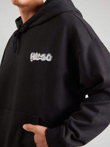 HUGO Sweatshirt 'Nyrohood' in Zwart