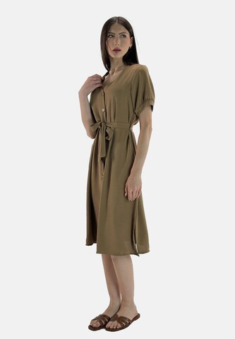 Robe-chemise Elara en beige