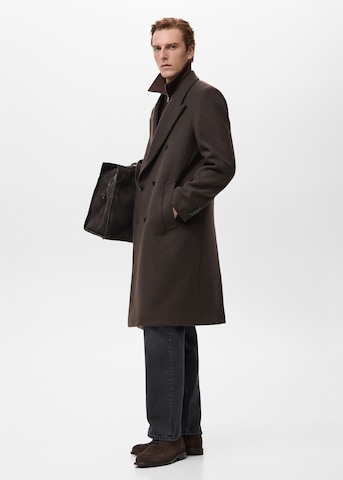 MANGO MAN Winter Coat 'Fin' in Brown