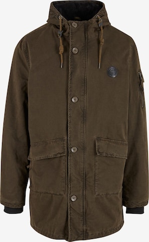 INDICODE JEANS Between-Seasons Parka 'Idahoe' in Green: front