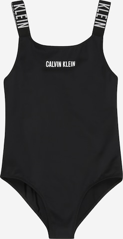 Costum de baie întreg 'Intense Power' de la Calvin Klein Swimwear pe negru: față