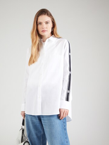 HUGO - Blusa 'Elodina' em branco: frente