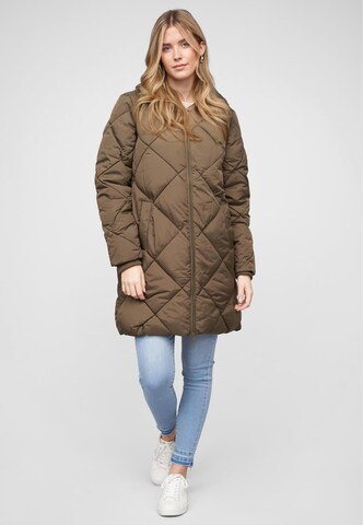 VILA Winter jacket 'VIAdaya' in Brown