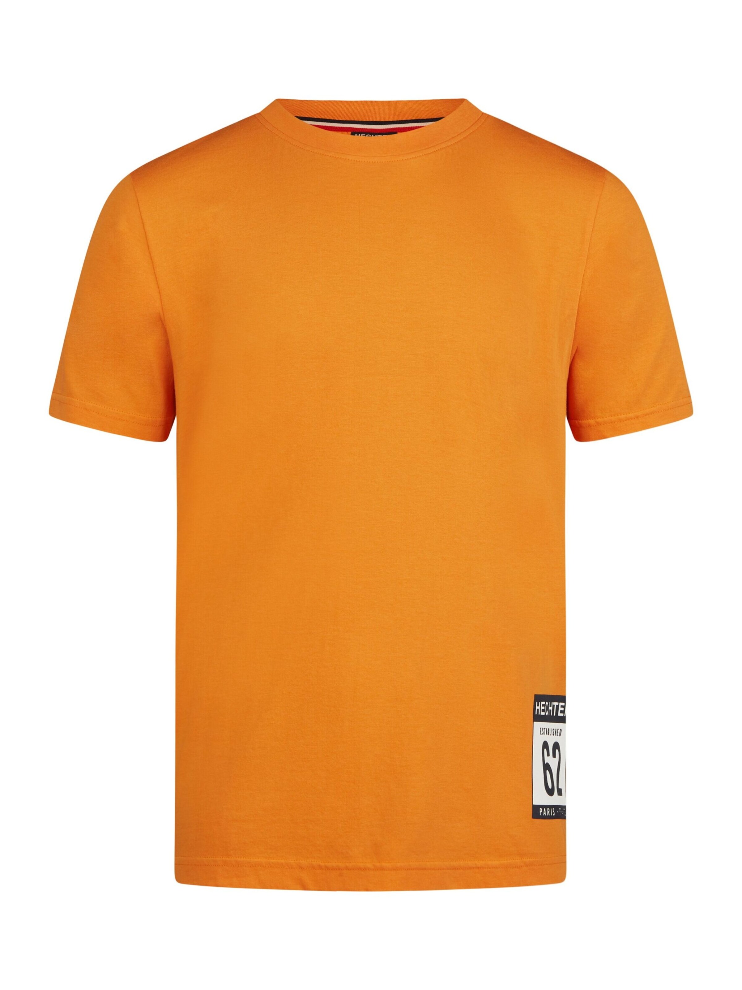 T-Shirt HECHTER PARIS en orange : devant